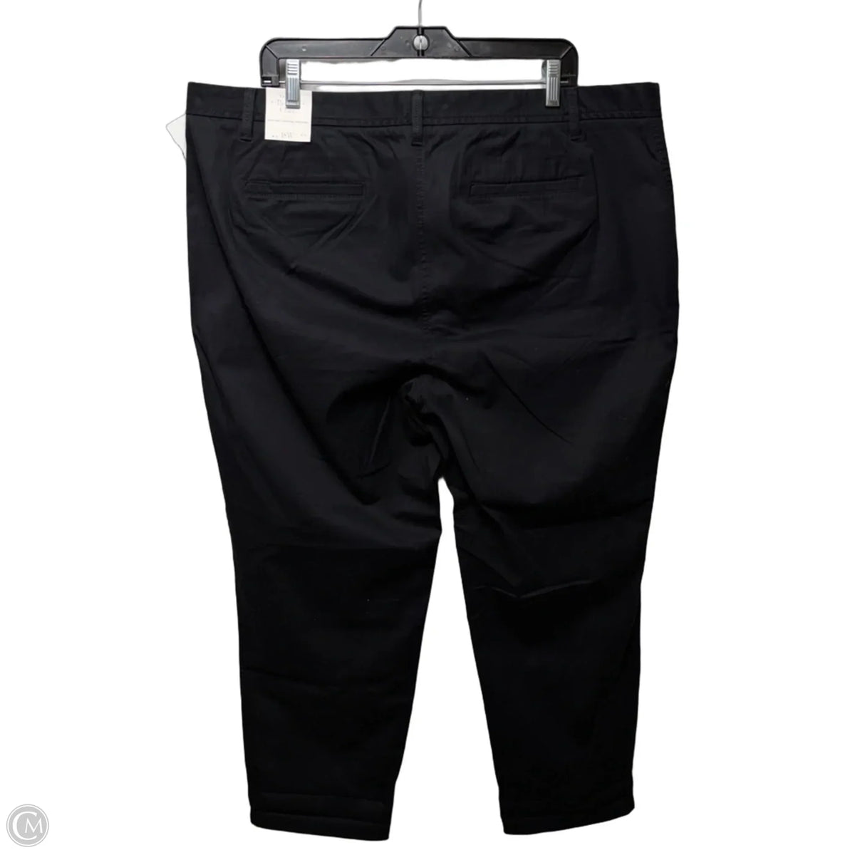 Relaxed Chino Pants By Talbots In Black, Size: 18