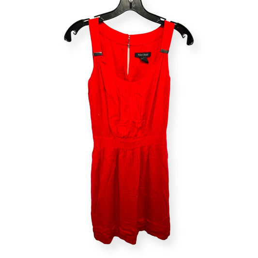 Red Dress Casual Short White House Black Market, Size Xxs