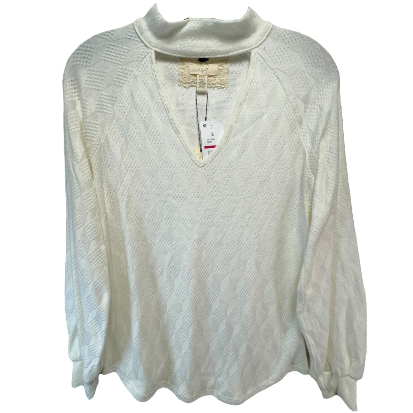 Top Long Sleeve By Cupio In Cream, Size: Medium