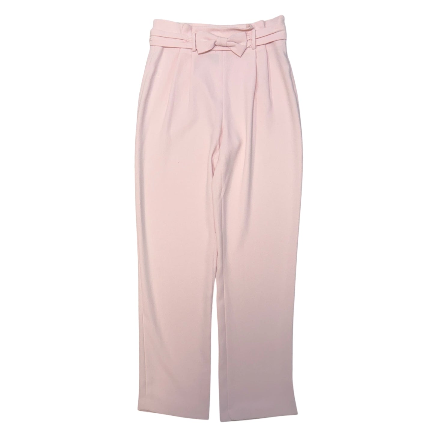 Bow Detail Slim Dress Pants By Cece In Pink, Size: 2