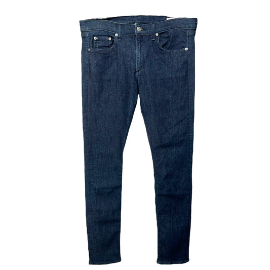 Mid-Rise Skinny Jeans - Dark Indigo Wash Designer By Rag & Bones Jeans  Size: 10