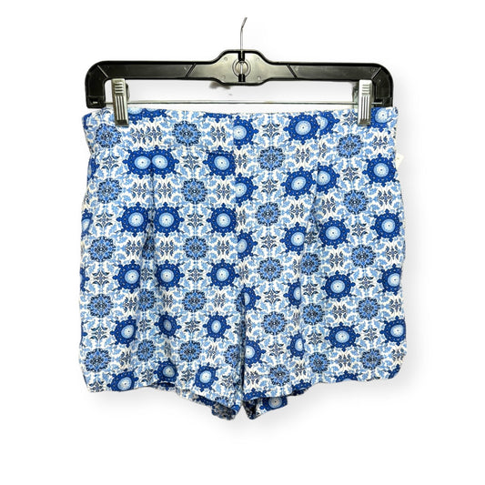 Linen Blue & White Shorts Loft, Size S