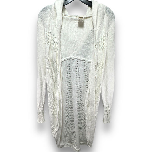 Sweater Cardigan By Moth In Ivory, Size: S