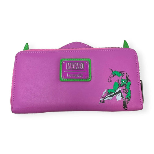 Marvel Green Goblin Zip Around Wallet By Loungefly  Size: Large
