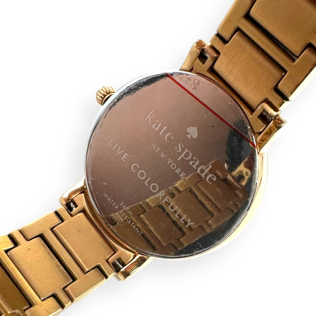 Gramercy Grand Bracelet Watch - Rose Gold Plate Designer By Kate Spade