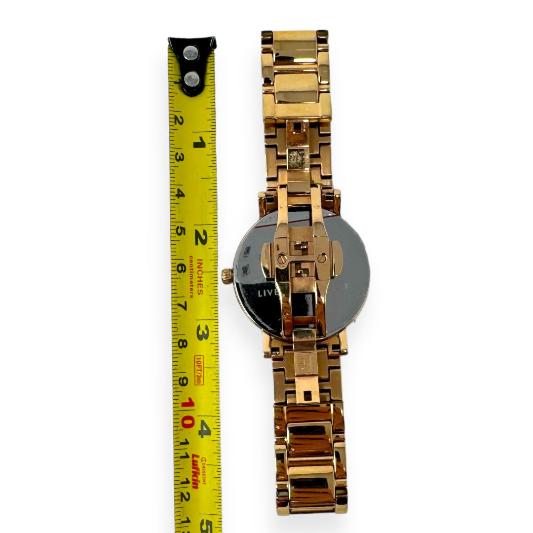 Gramercy Grand Bracelet Watch - Rose Gold Plate Designer By Kate Spade