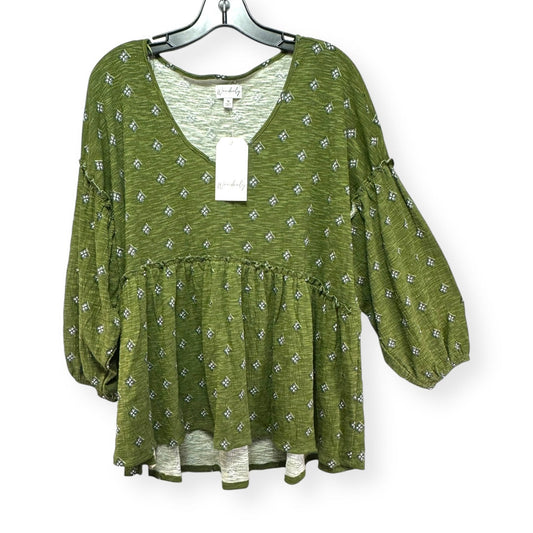 Top Long Sleeve By Wonderly  Size: 1x