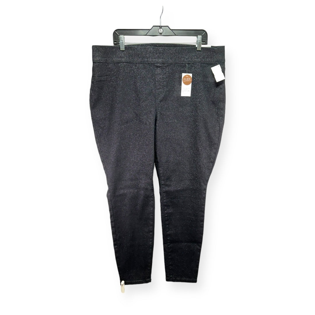 Black & Silver Jeans Jeggings Lane Bryant, Size 20
