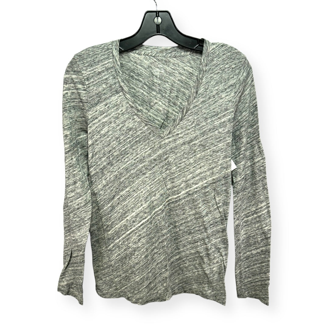 Grey Top Long Sleeve Basic J. Crew, Size S