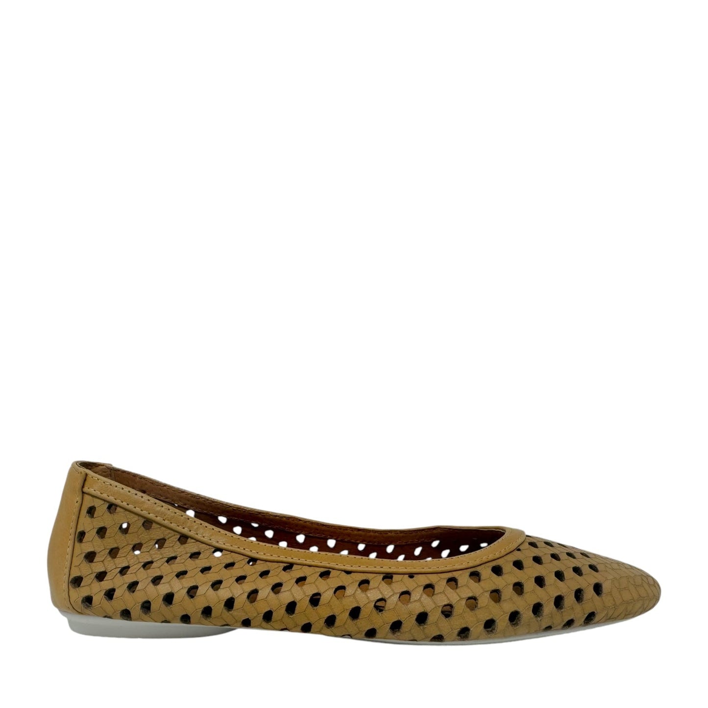 Eugene Travel Packable Woven Ballet Flats By Gentle Souls In Tan, Size: 7.5