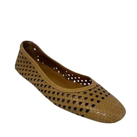 Eugene Travel Packable Woven Ballet Flats By Gentle Souls In Tan, Size: 7.5