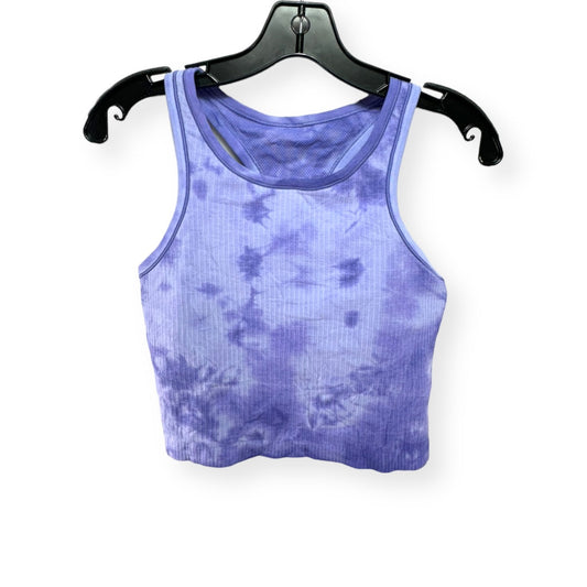 Ebb To Street RB Crop Tank in Marble Dye Charged Indigo Lululemon, Size 8