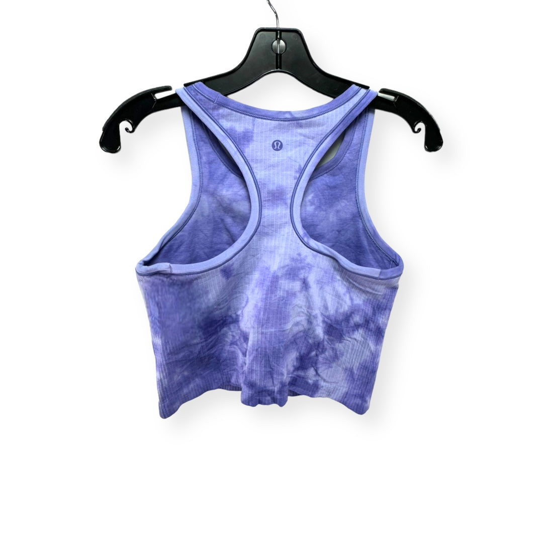 Ebb To Street RB Crop Tank in Marble Dye Charged Indigo Lululemon, Size 8