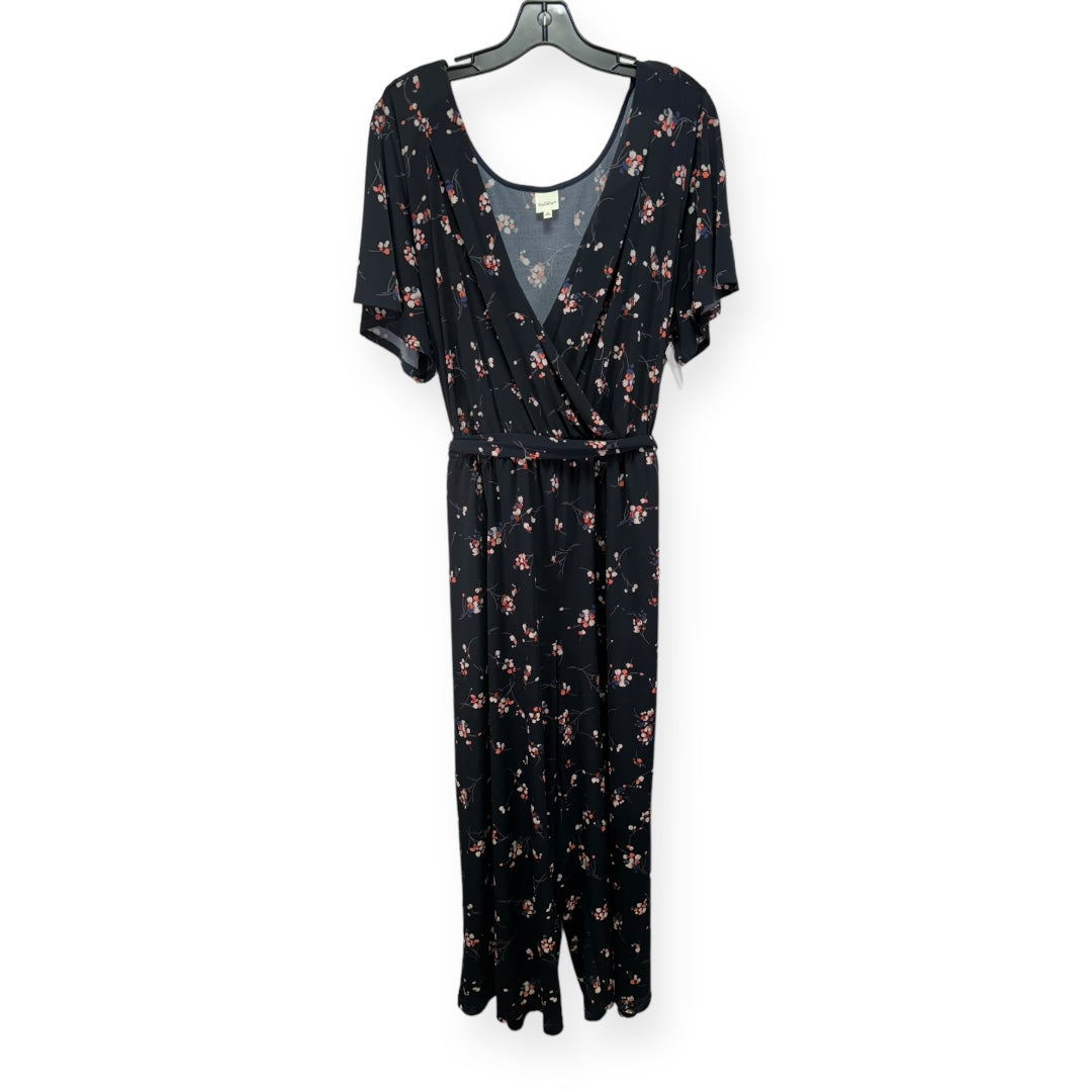 Navy Jumpsuit Casual Maxi Kaileigh, Size 2x