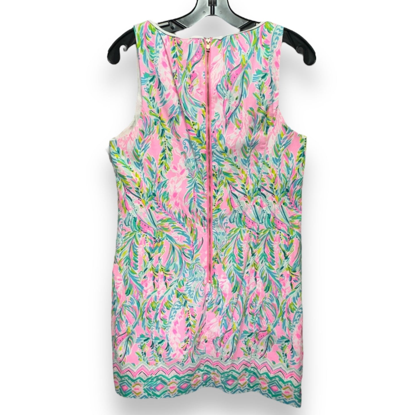 Dress Designer By Lilly Pulitzer In Green & Pink, Size: 12