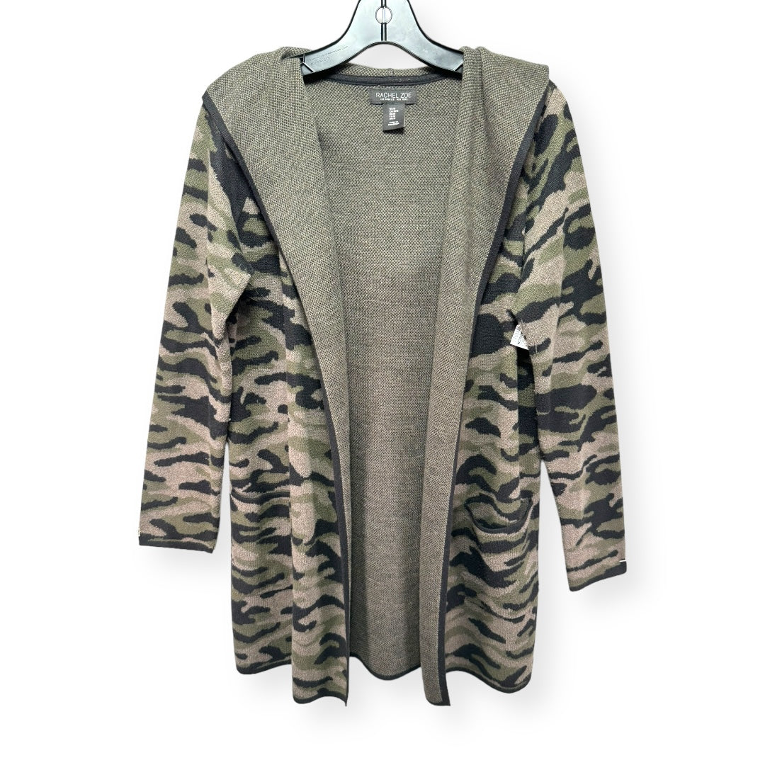 Camouflage Print Sweater Cardigan Rachel Zoe, Size M