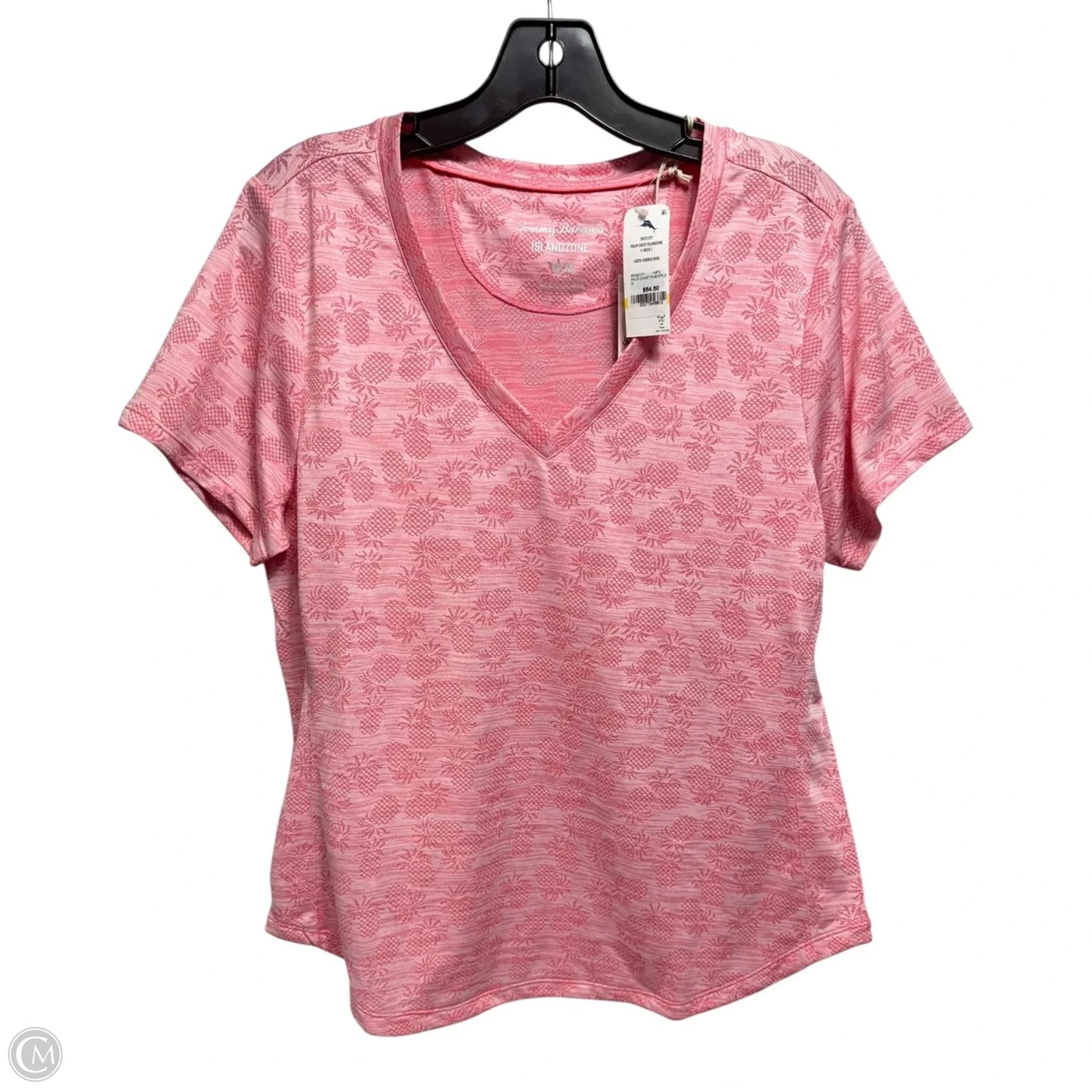 Athletic Top Short Sleeve By Tommy Bahama In Pink, Size: M