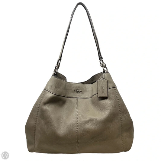 Lexy Pebble Leather Shoulder Bag Designer By Coach, Size: Large