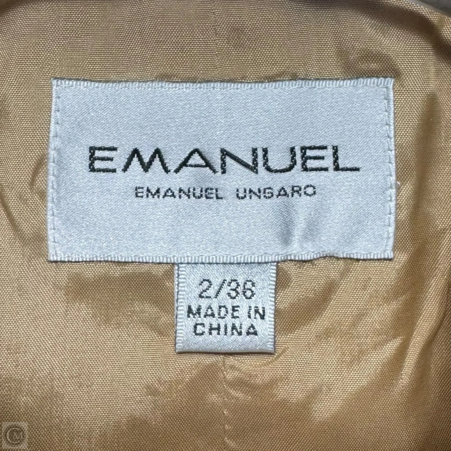 Vest Other By Emanuel Ungaro In Red & Tan, Size: Xs