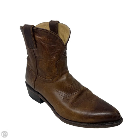 Billy Short Boots Designer By Frye In Brown, Size: 10