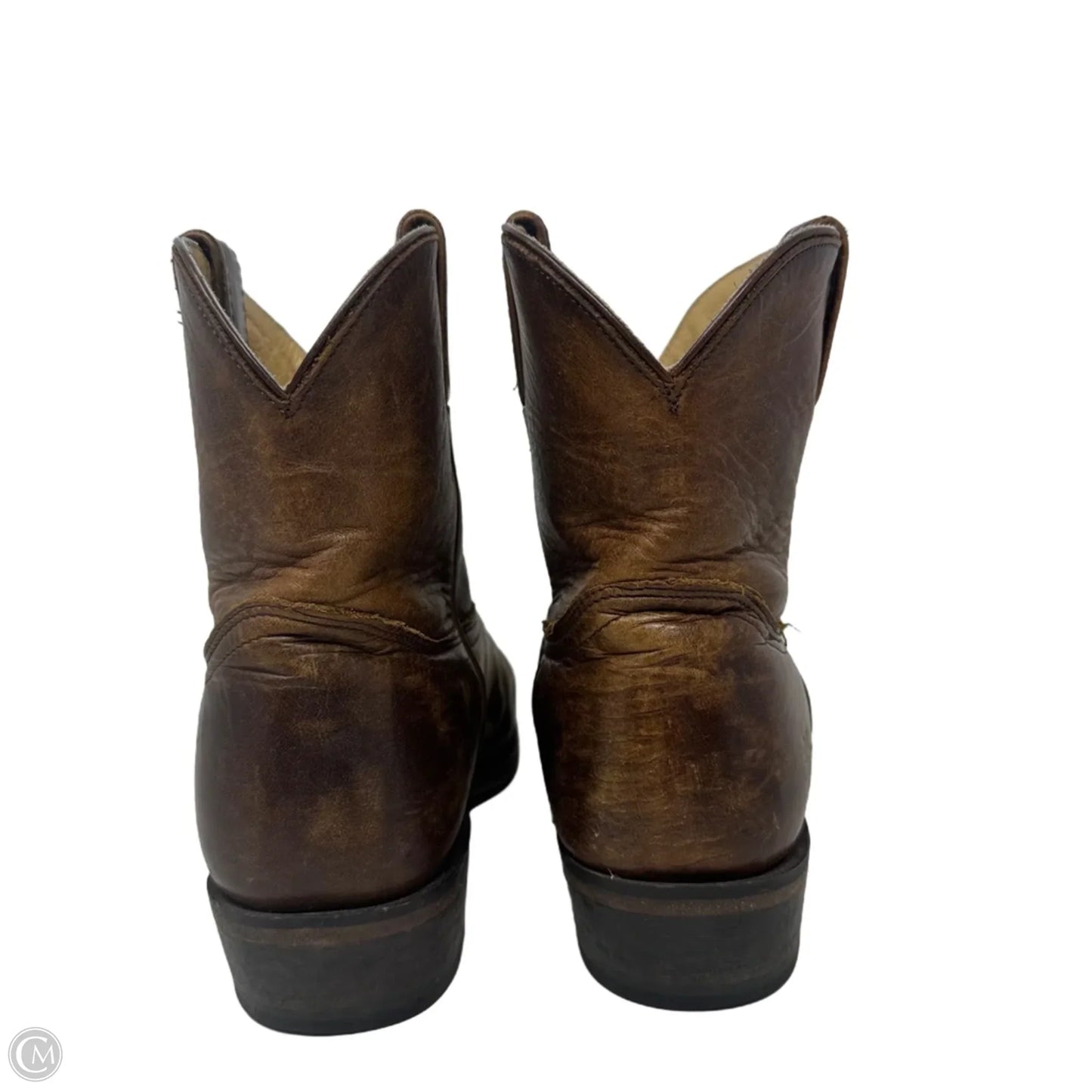 Billy Short Boots Designer By Frye In Brown, Size: 10