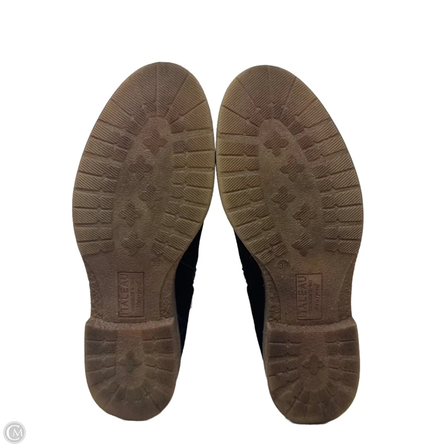 Foliana Suede Boots Ankle Flats By Italeau In Black, Size: 9