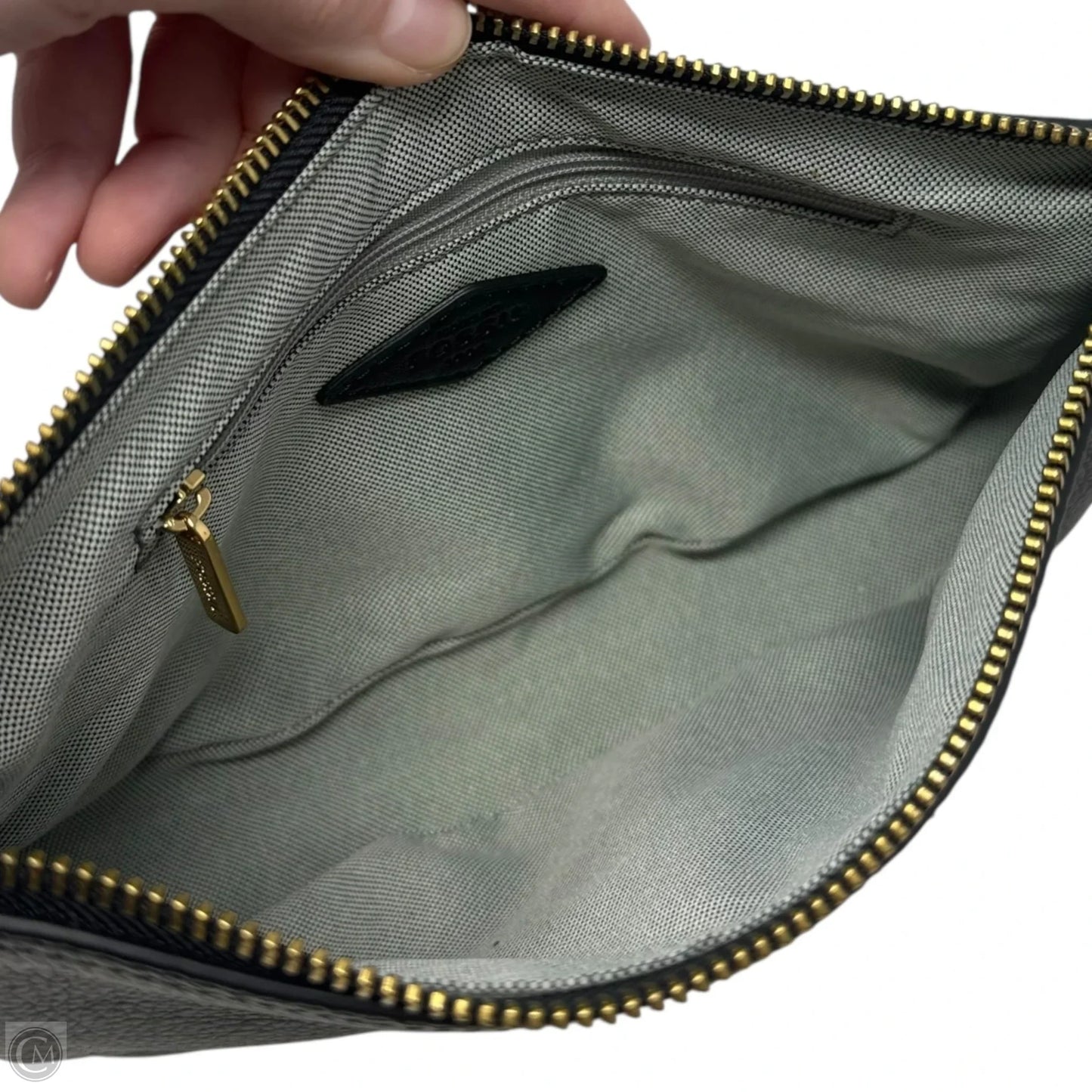 Chain Strap Mini Shoulder Handbag Leather By Fossil, Size: Small