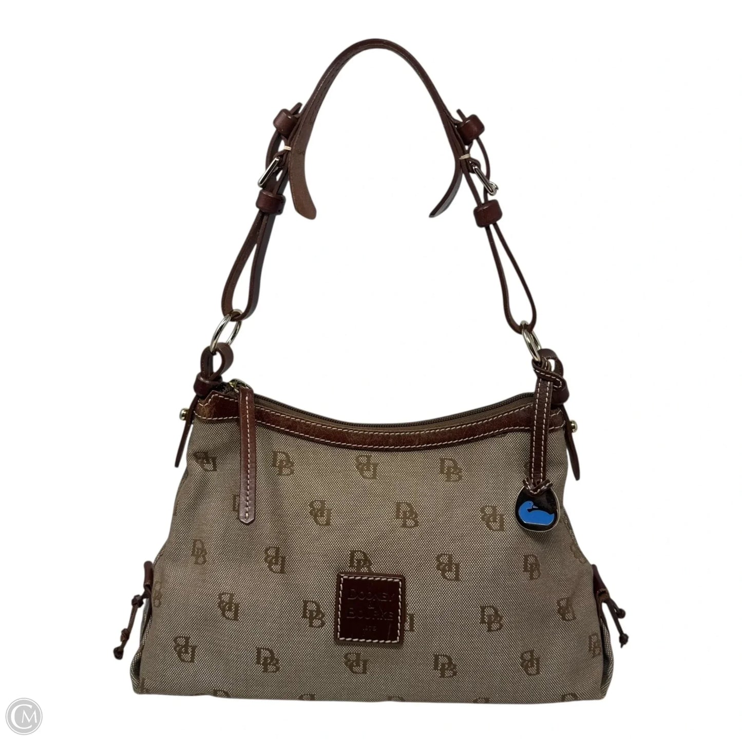 Vintage East West Hobo Handbag Designer By Dooney And Bourke, Size: Medium