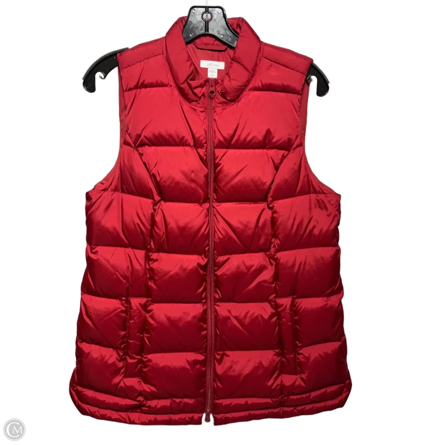 Down Fill Vest Puffer & Quilted By J. Jill In Red, Size: Sp