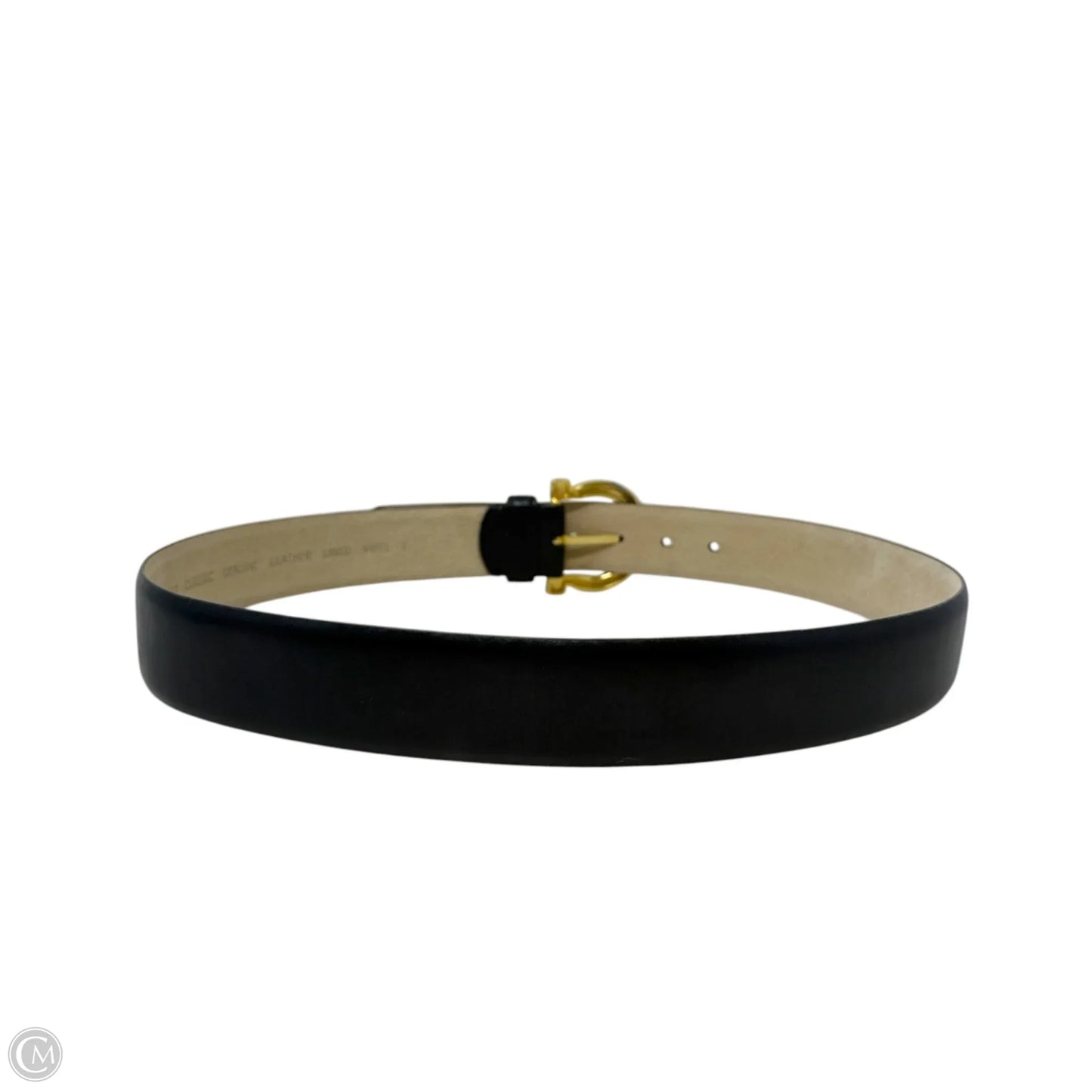 Career Classic Leather Lined Belt In Navy By Clothes Mentor