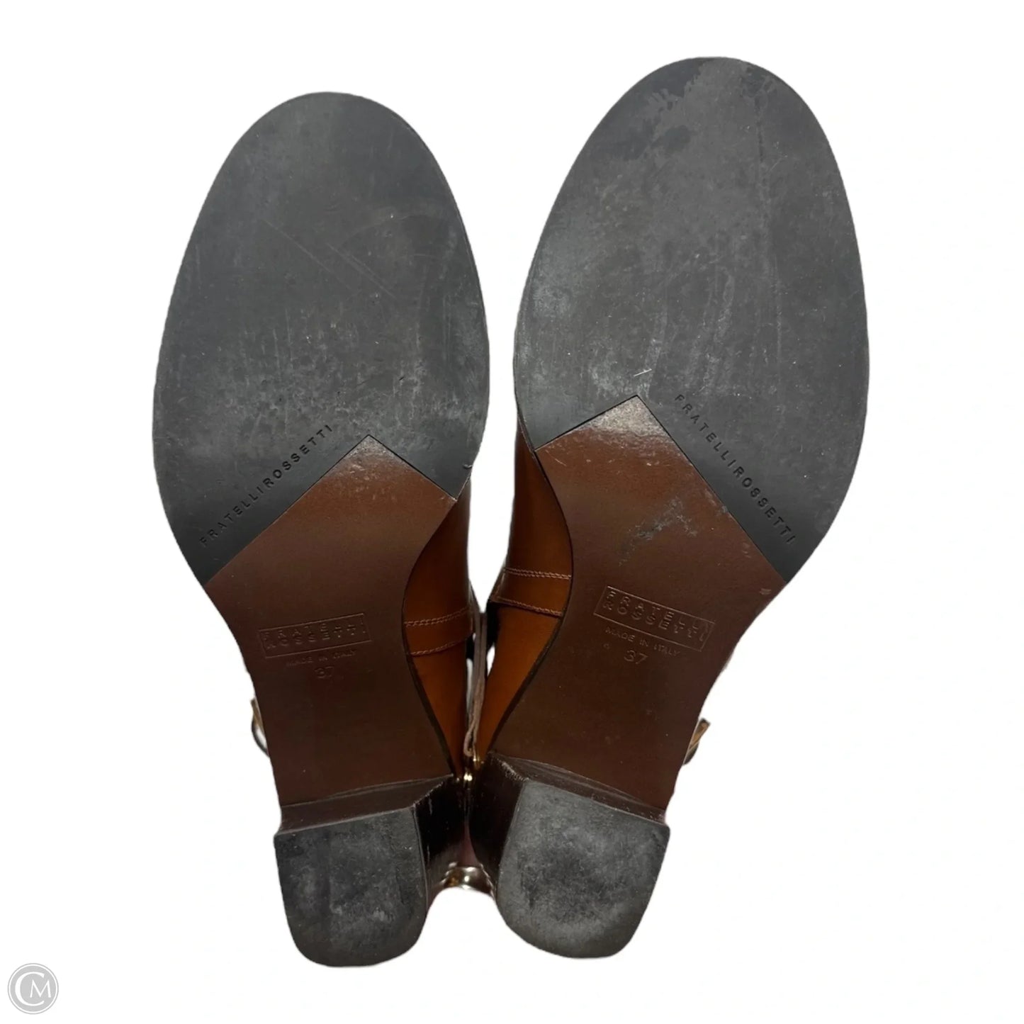 Lady Antique Boots Ankle Heels By Fratelli Rossetti In Brown, Size: 7