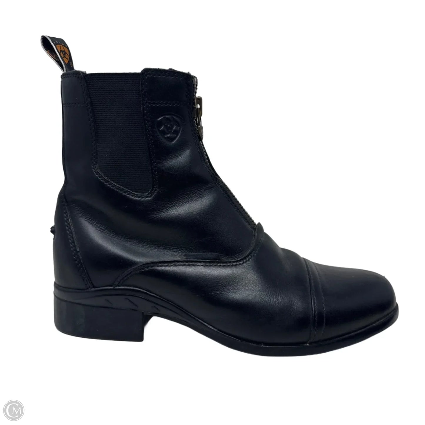 Heritage Paddock Zip Boots Ankle Flats By Ariat In Black, Size: 8.5