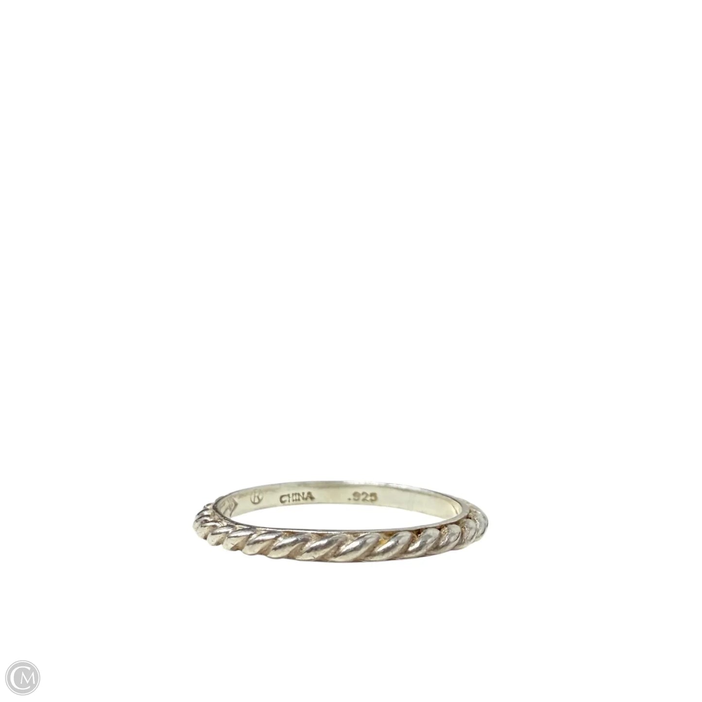 Belle Fleur Sterling Silver Twisted Stacking Ring By Silpada, Size: 7