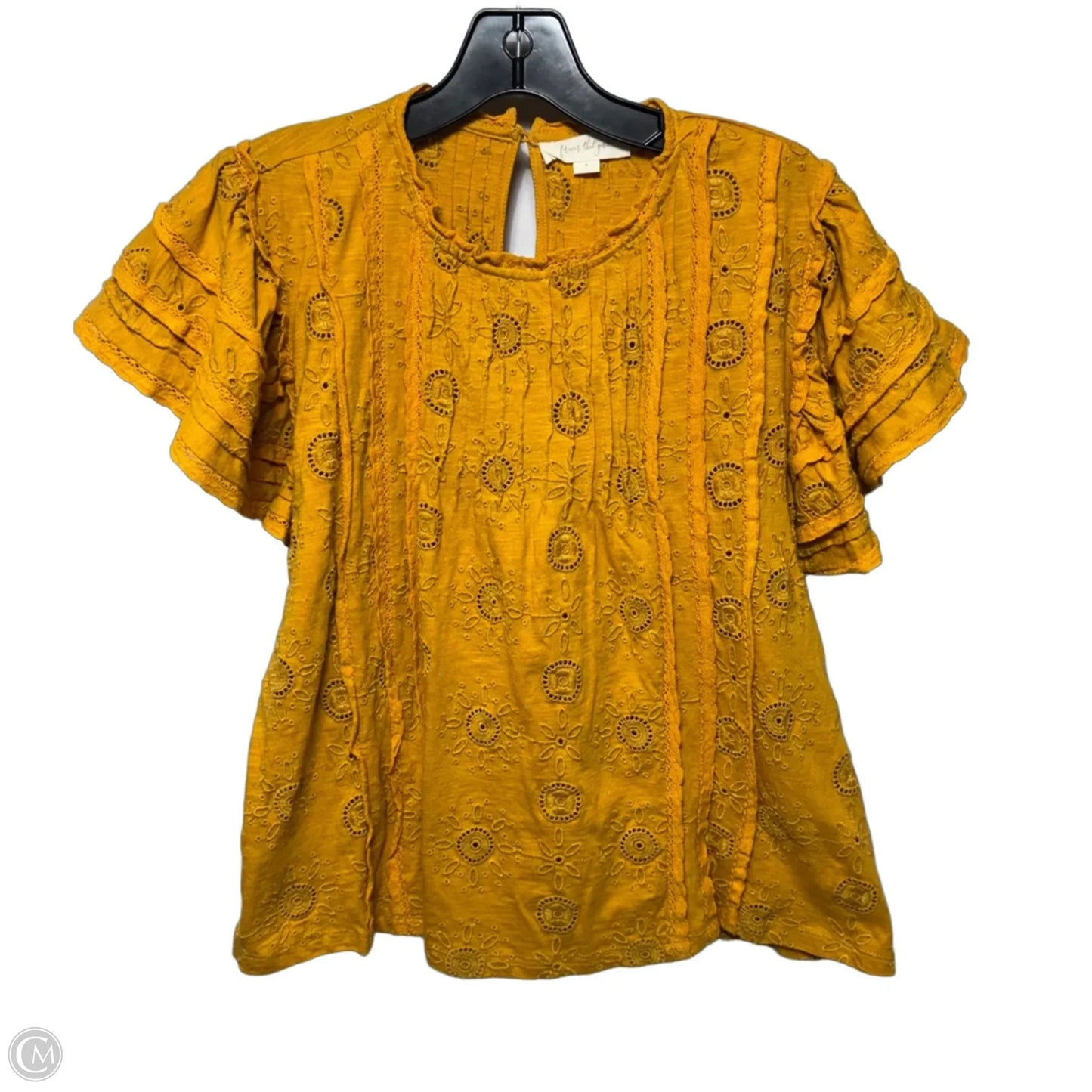 Top Short Sleeve By Forever That Girl In Yellow, Size: S