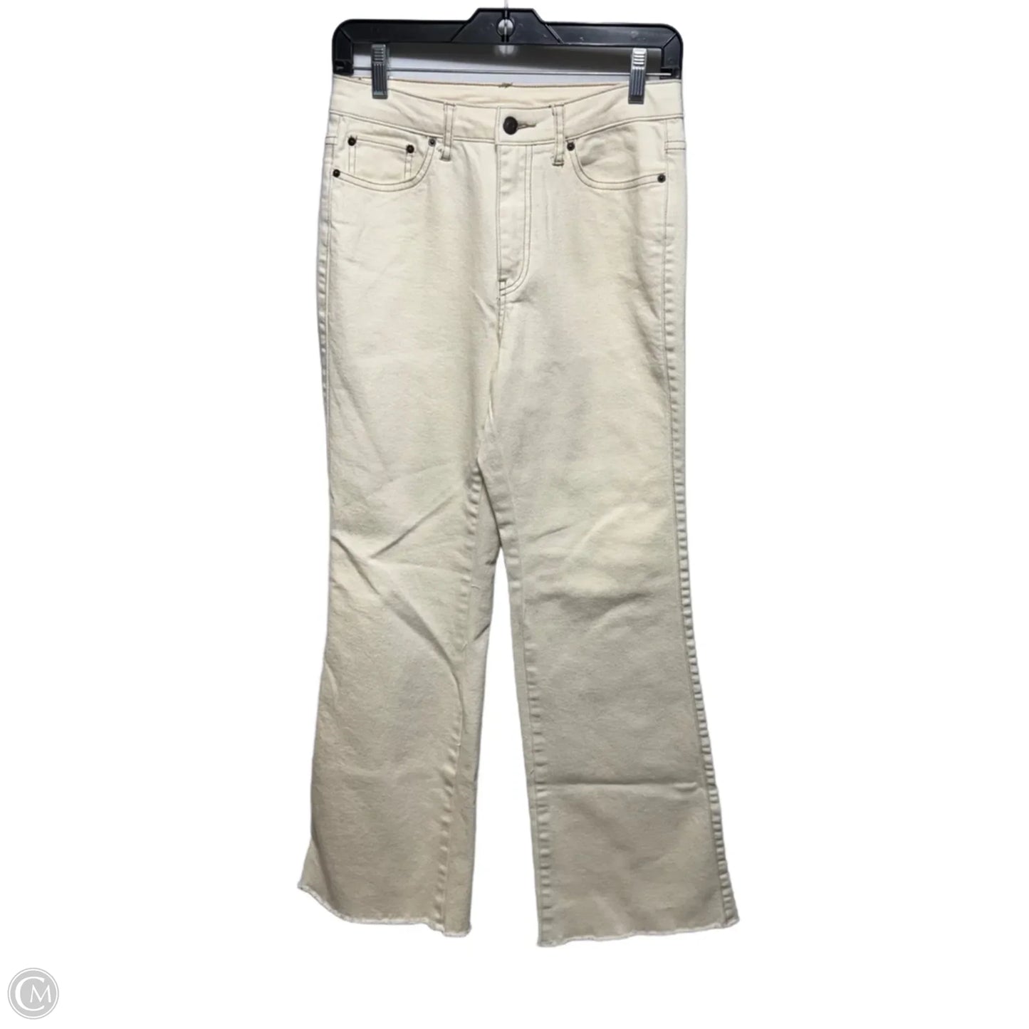 Jeans Flared By Future Collective In Cream, Size: 4