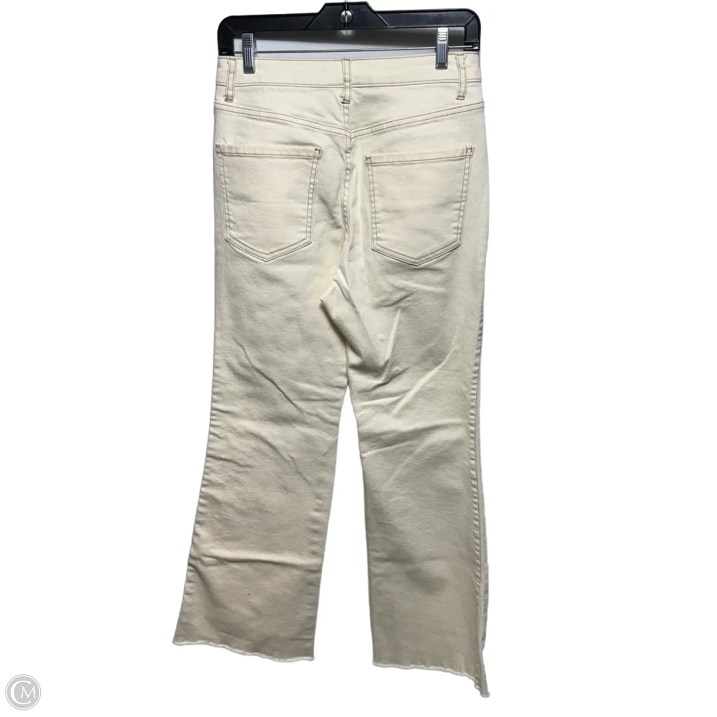 Jeans Flared By Future Collective In Cream, Size: 4