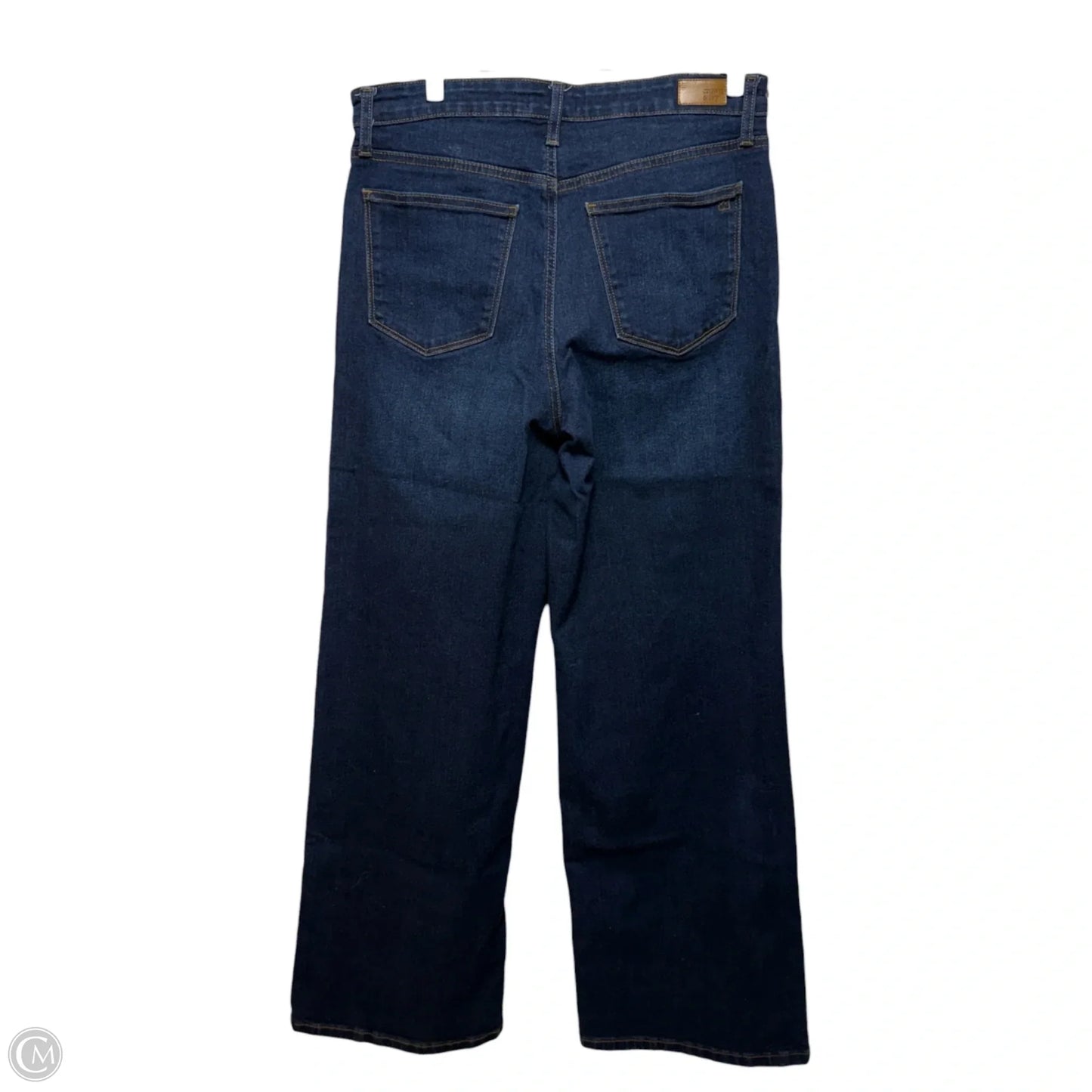 High Rise Wide Leg Jeans By Crown And Ivy In Blue Denim, Size: 10