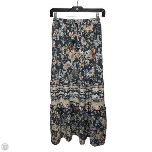 Skirt Maxi By Sienna Sky In Floral Print, Size: Xl