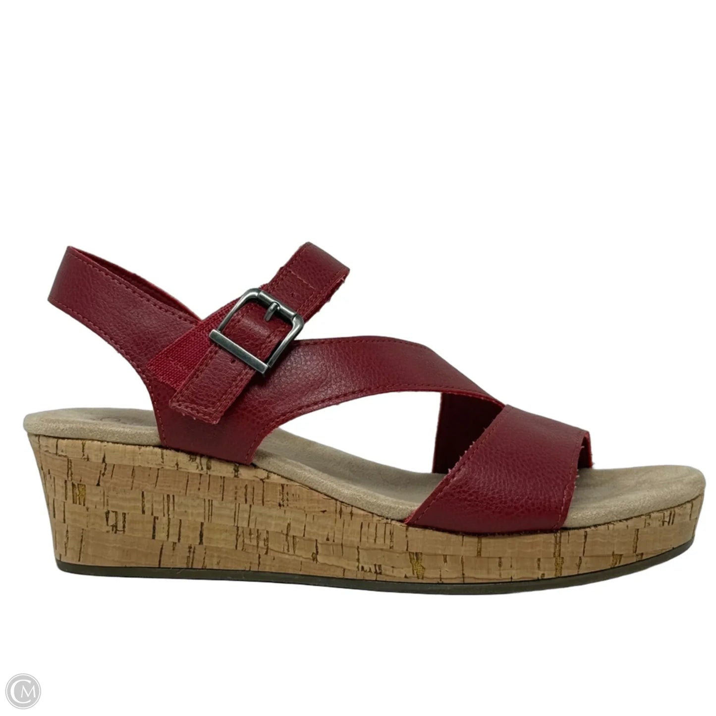 Sandals Heels Wedge By Bare Traps In Red, Size: 8