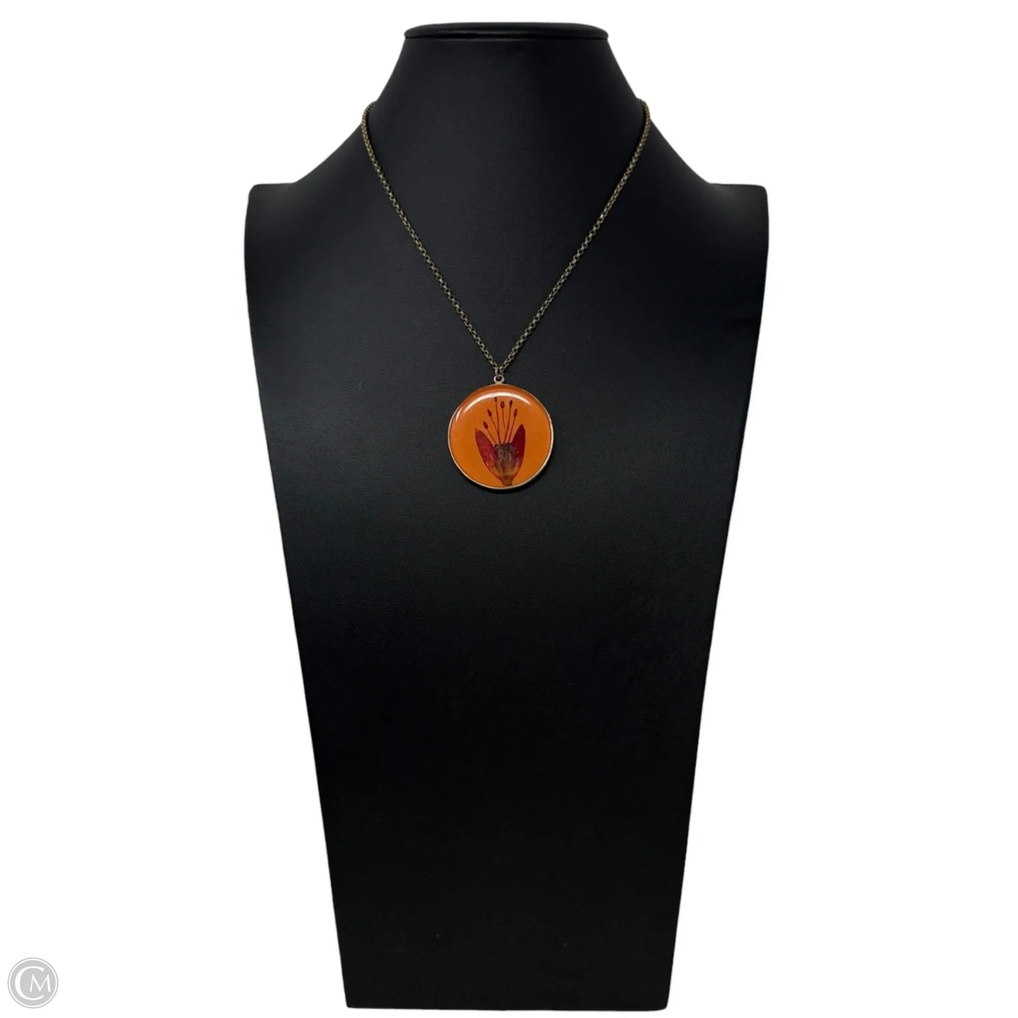Pressed Flower Pendant Necklace By Shar Dixon