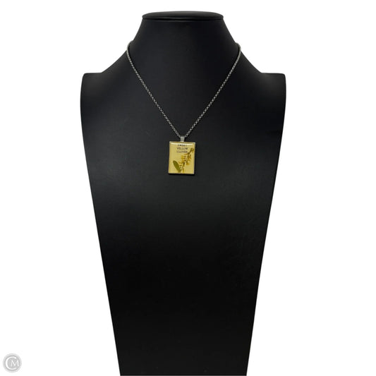 Sweet Yellow Clover Pressed Flower Pendant Necklace