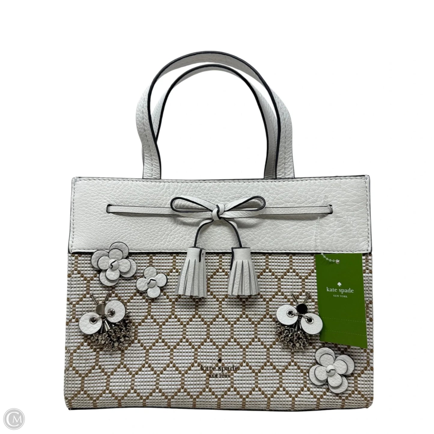 Hayes Bee Embellished Satchel Designer By Kate Spade, Size: Medium