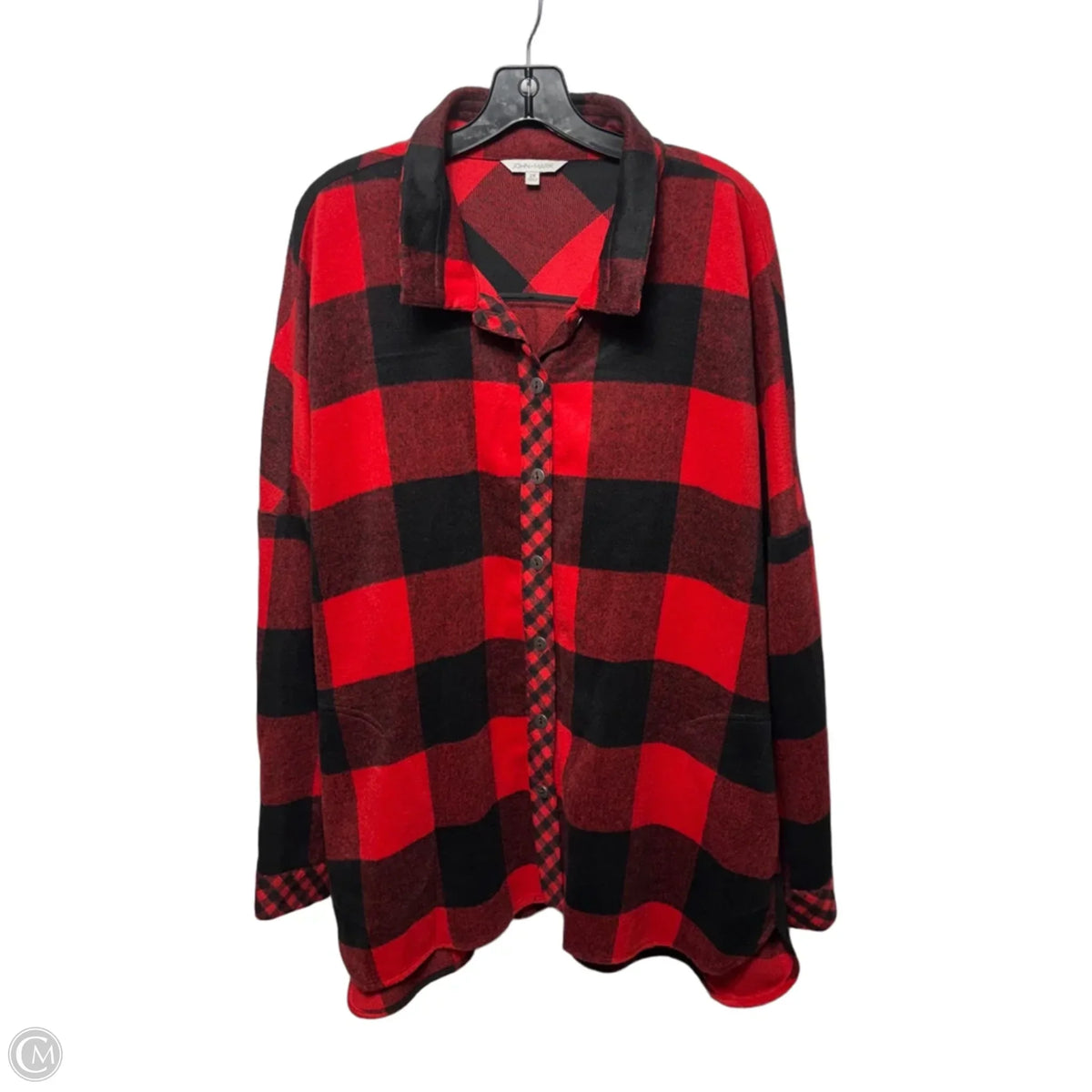 Jacket Shirt By John Mark In Plaid Pattern, Size: 2x