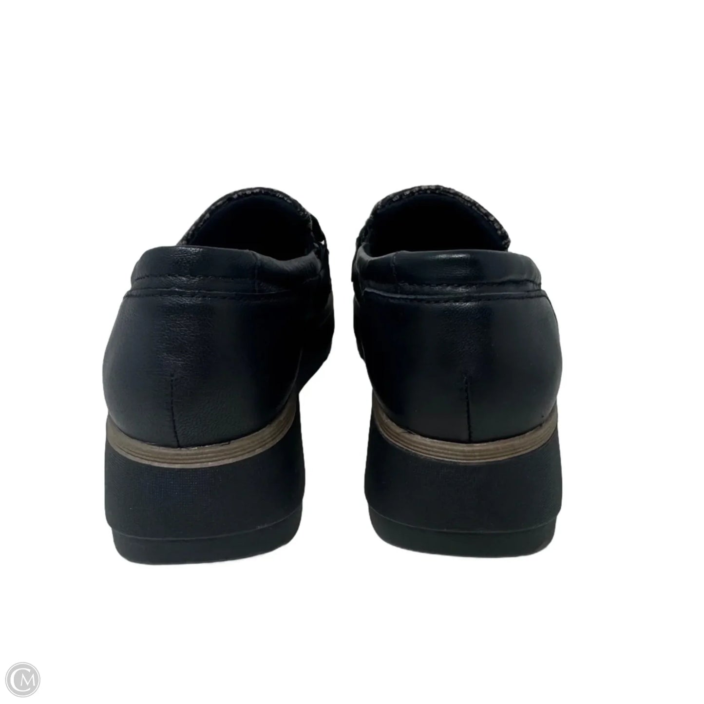 Shoes Heels Wedge By Clarks In Black & Brown, Size: 7