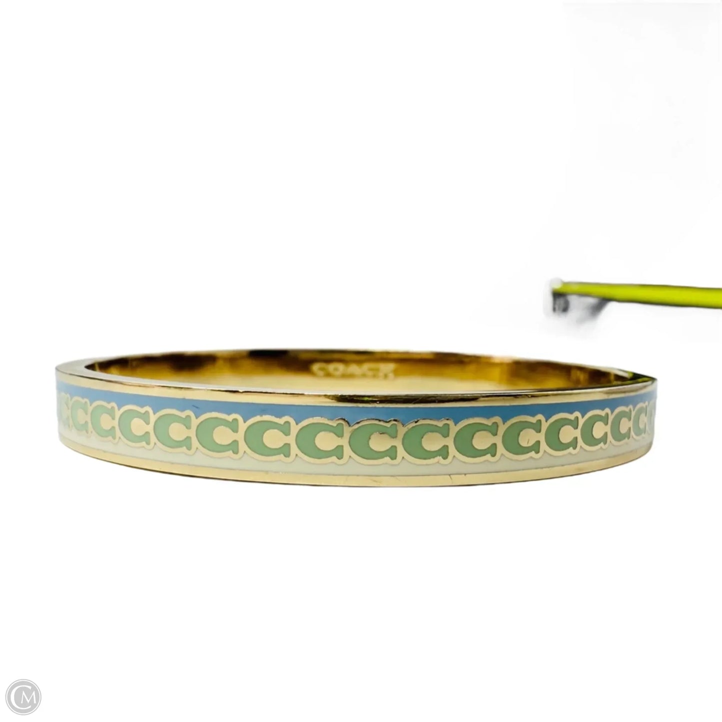 6 MM Signature Enamel Bangle Bracelet Designer By Coach