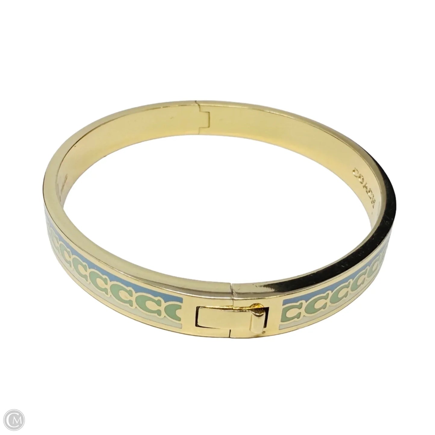 6 MM Signature Enamel Bangle Bracelet Designer By Coach
