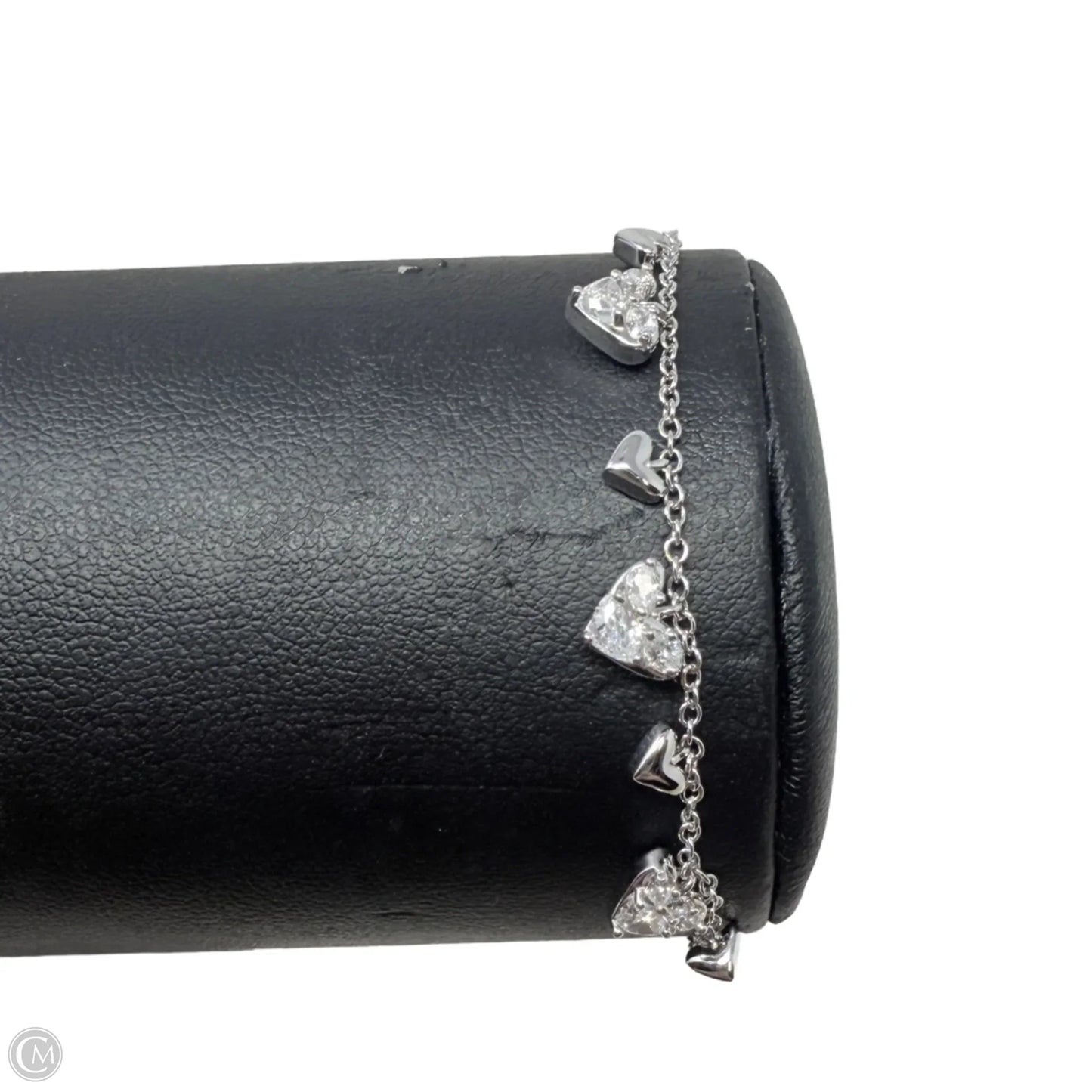 Haven Silver Heart Crystal Chain Bracelet By Kendra Scott