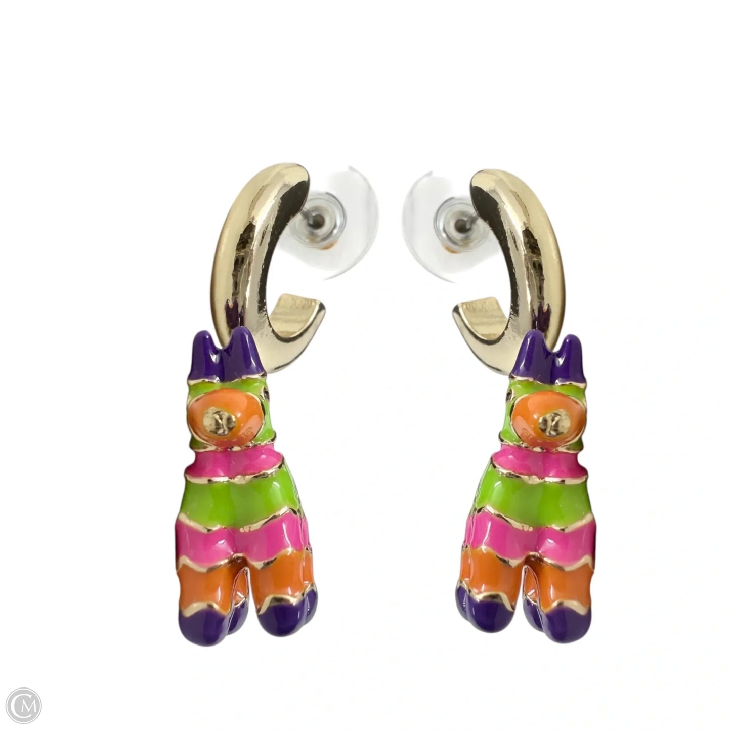 Piñata charm Huggie Earrings By Betsey Johnson