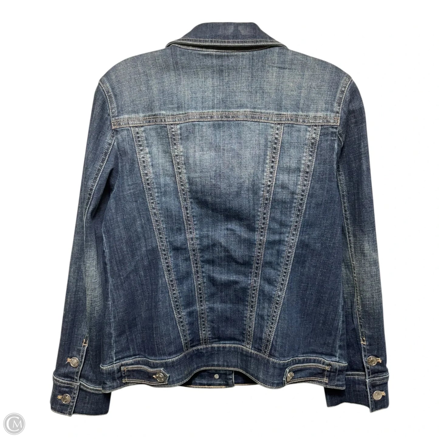 Jacket Denim By Chicos In Blue Denim, Size: S