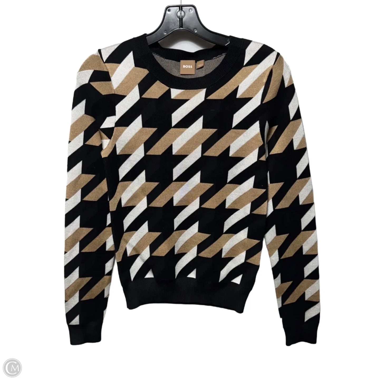 Sweater By Hugo Boss In Geometric Pattern, Size: S